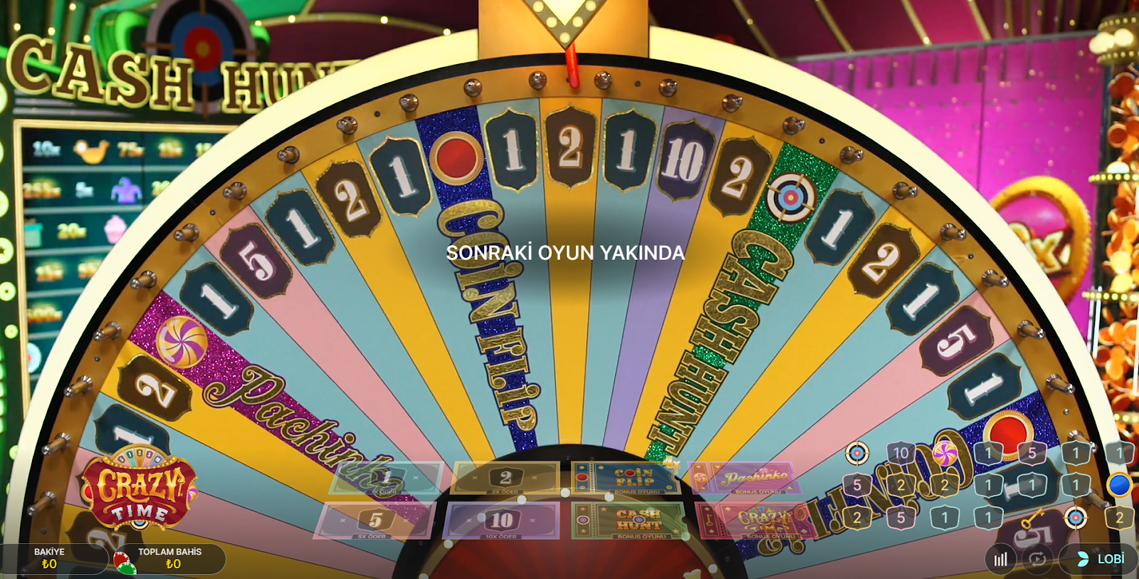 Crazy Time Bonus Turlar